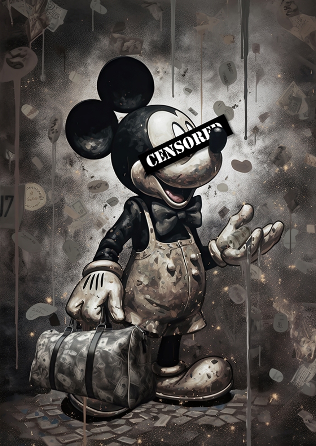 Money Mouse CENSORED B/W