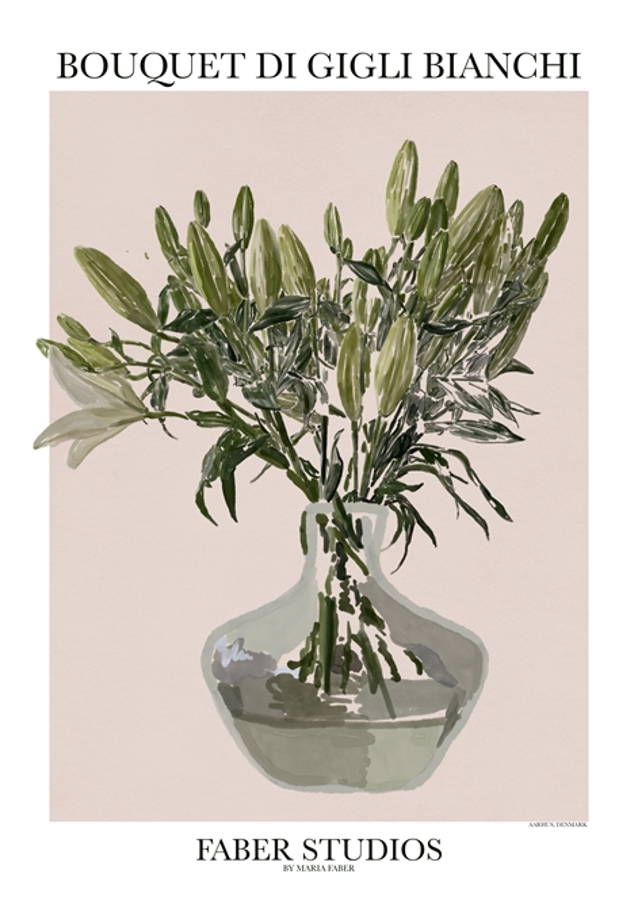 BUKETT AV GIGLI BIANCHI