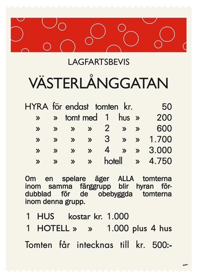 Monopoly Västerlånggatan