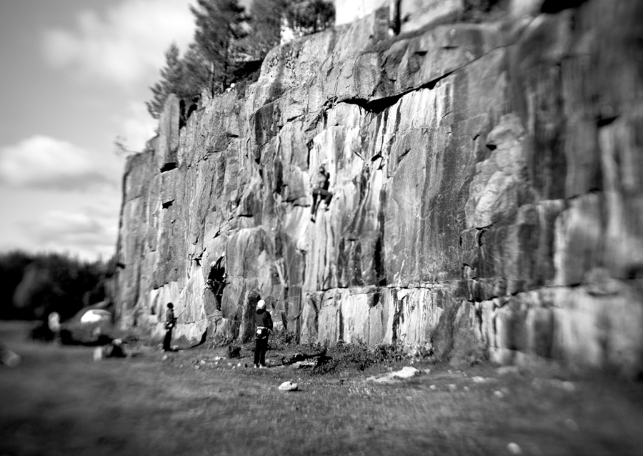 Climbing on Åbergsfortet