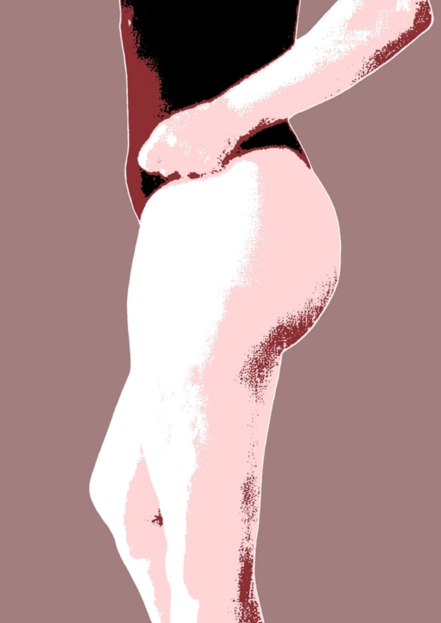 Ja tämä pylly! - Alasti takana. 