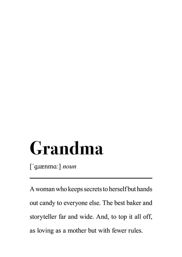 Grandma Definition Quote