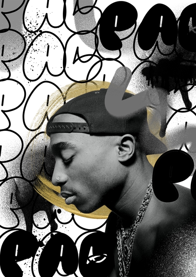 2pac graffiti rap