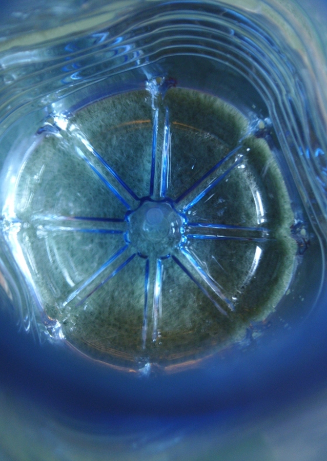 abstraktní obraz modrá nástěnná malba