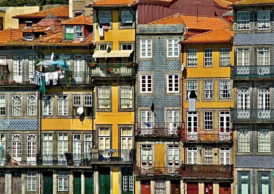 Facciate colorate di Porto