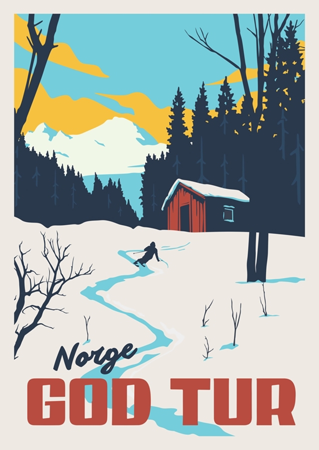 God Tur:  Retro Winter Skiing