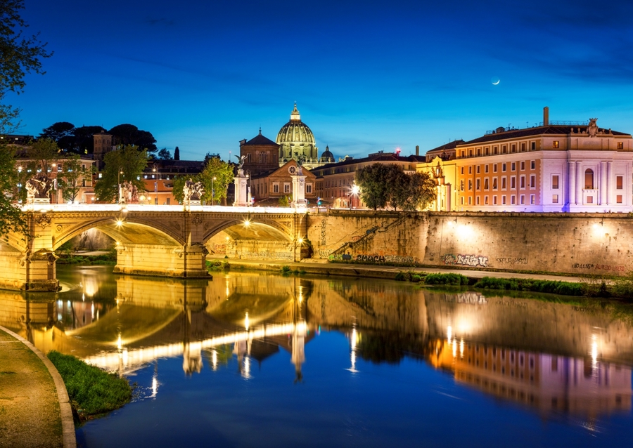 Řím ve večerním světle