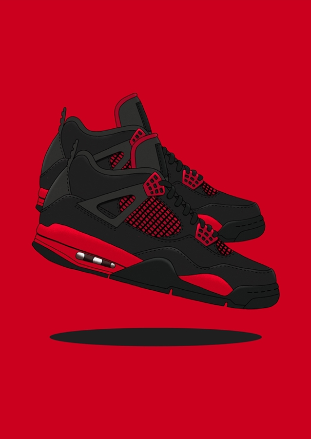 jordan 4 red thunder 