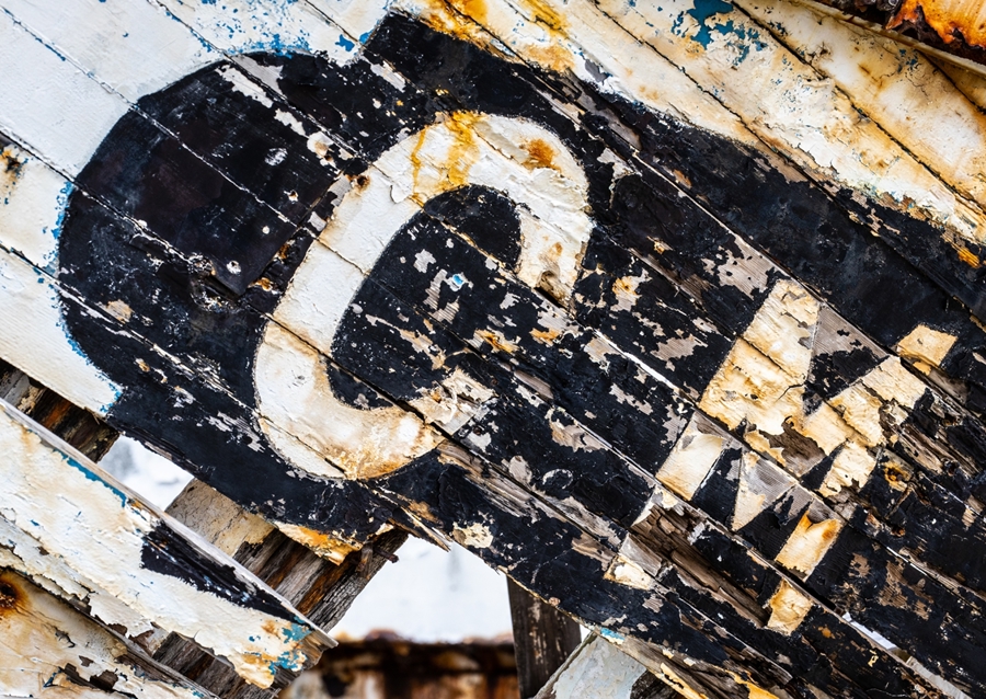 Letters on colorful wood CM