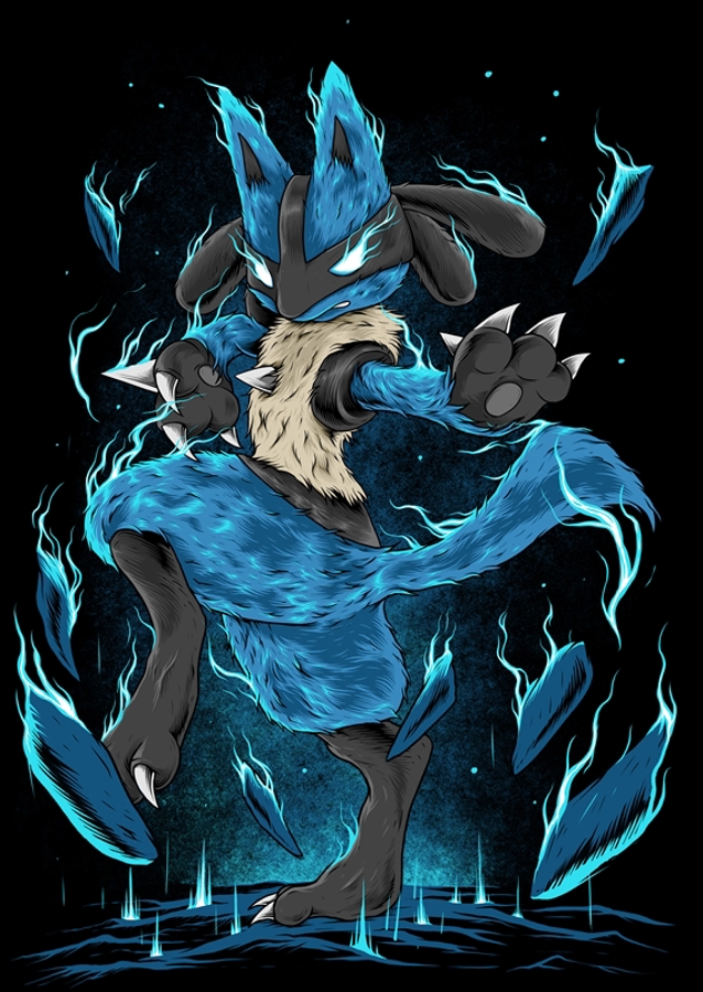 Lucario Pokemon Illustration