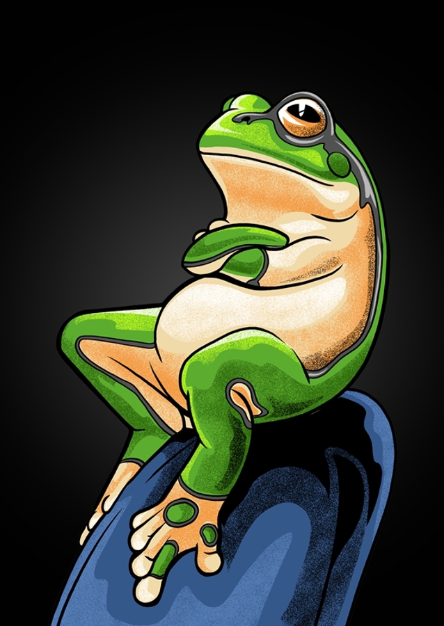 Meme della rana compiaciuta