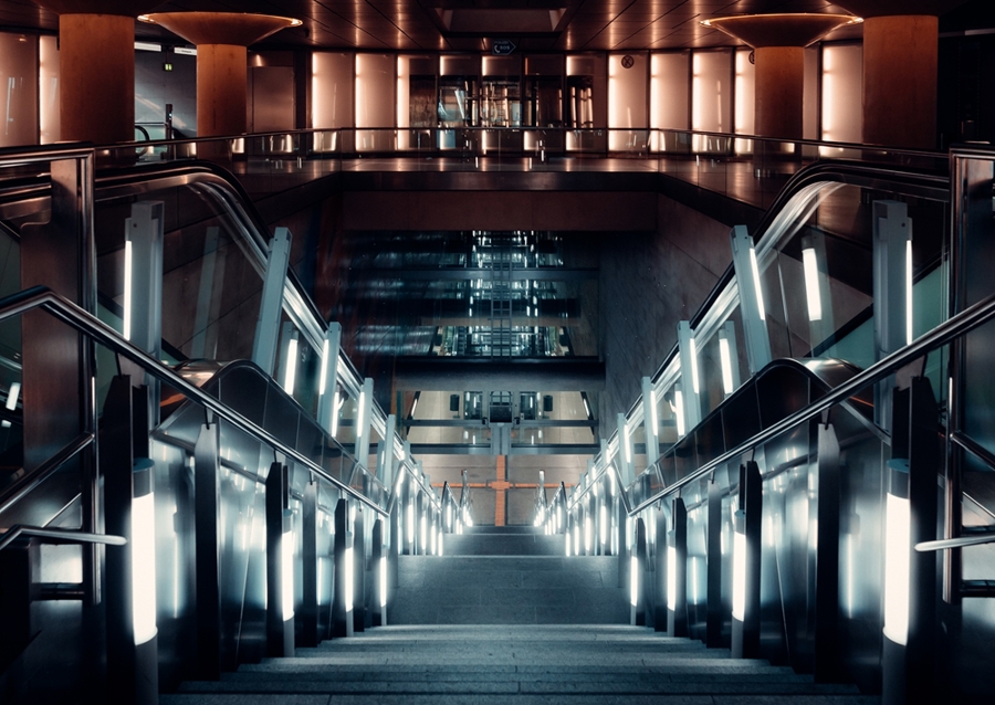 Atmosphärische U-Bahn in Köln