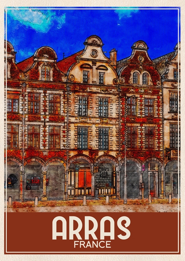 Arras Francia Travel Art