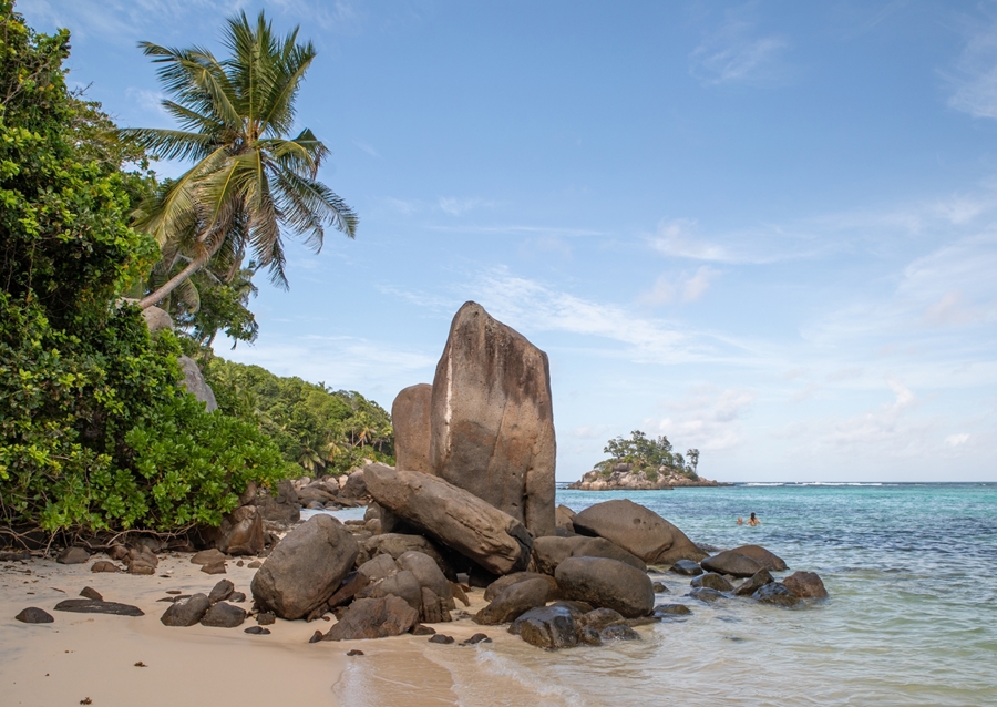 Dream beach in the Seychelles