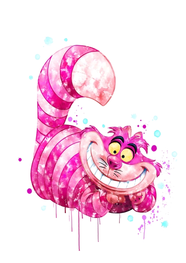 Cheshire Cat Watercolor