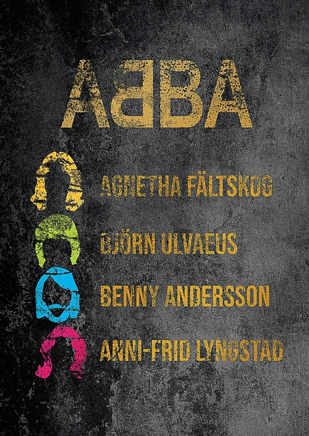 ABBA grunge posters