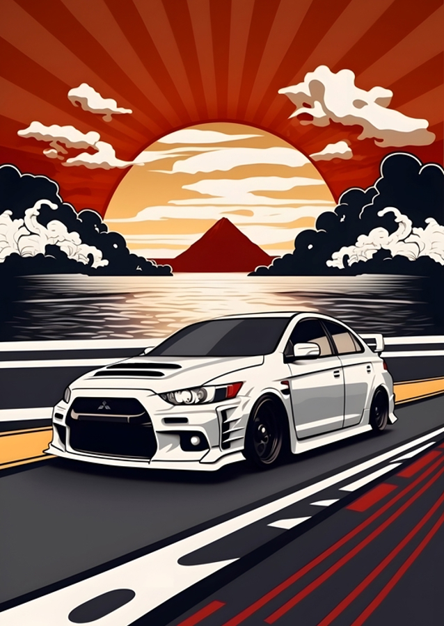 Mitsubishi Lancer Evo Retro 
