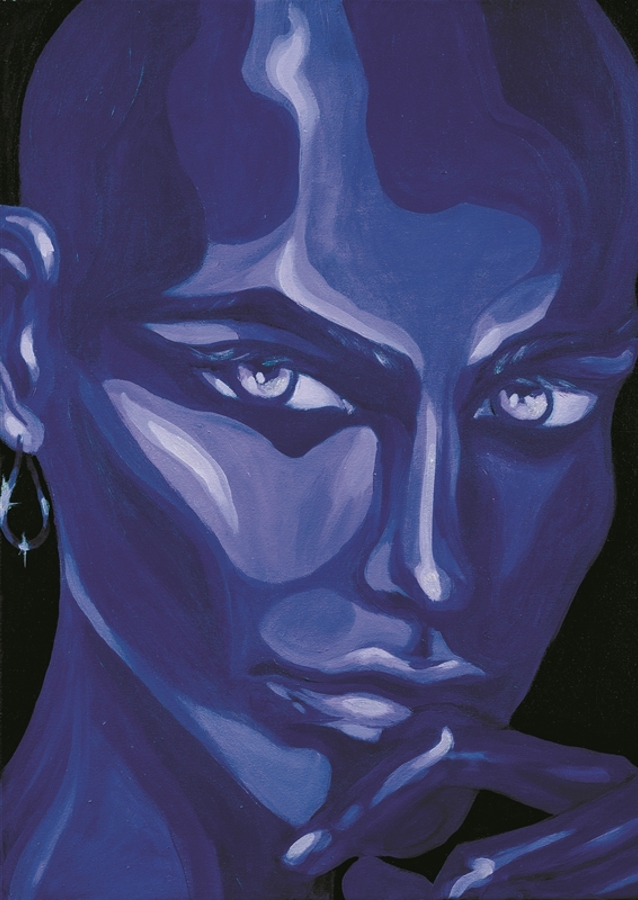 Curiosity Portrait Painting 