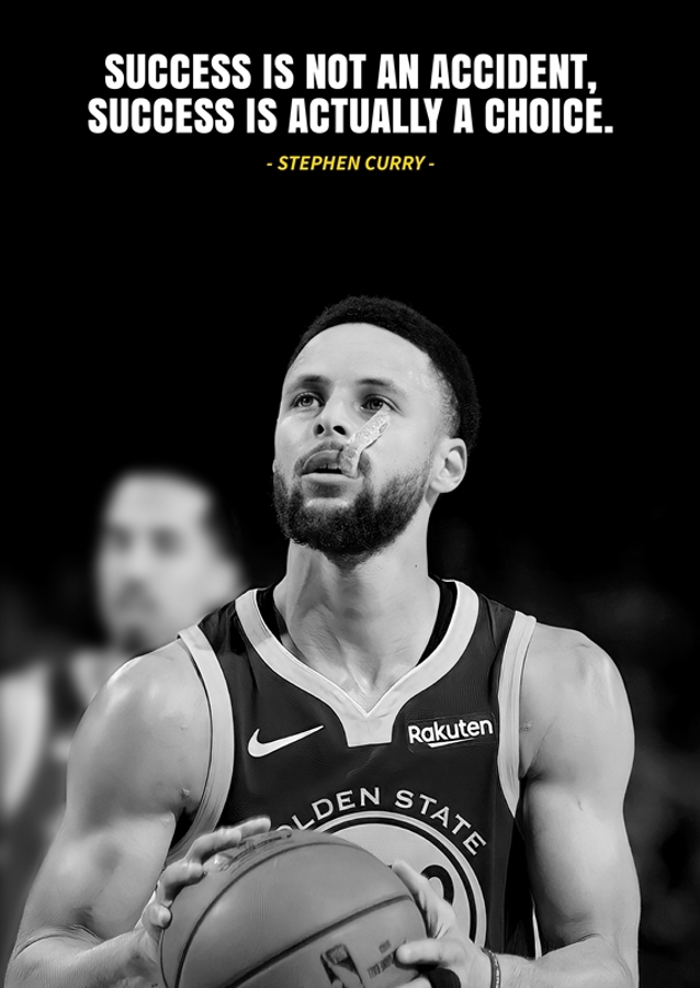 Stephen Curry citeert 