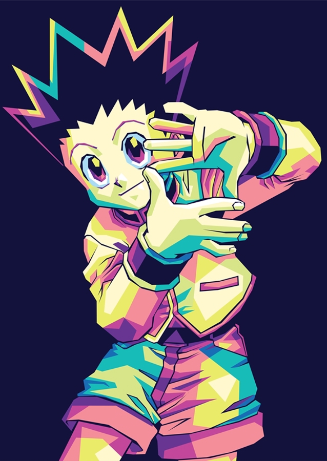 Gon Freecss Pop Art wpap fullc