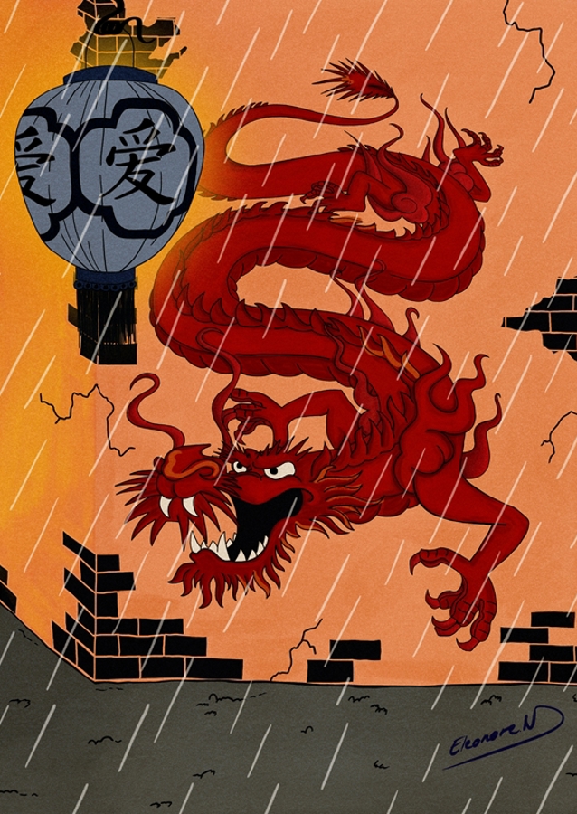 Fototapeta drak v Číně