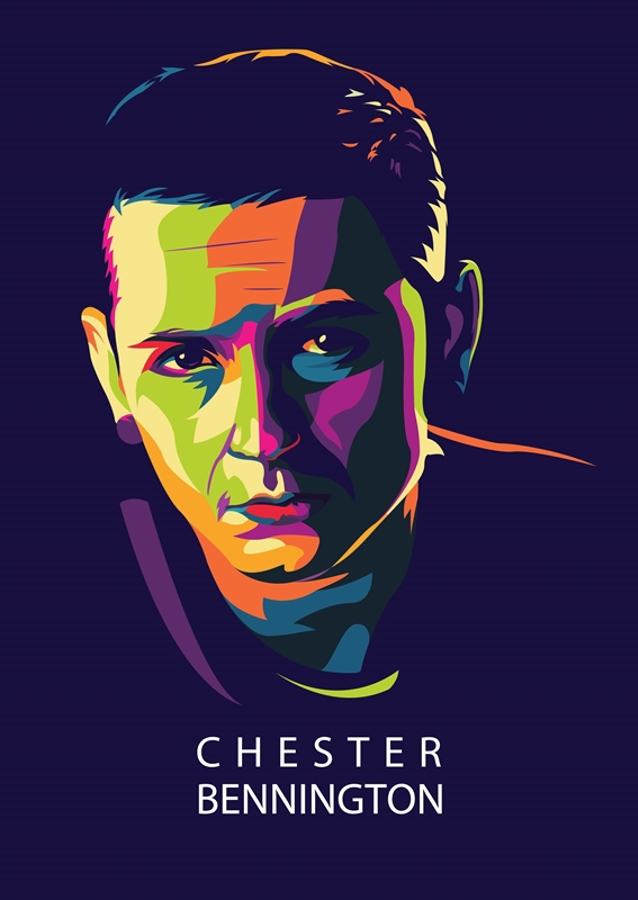 Chester Bennington In Pop Art