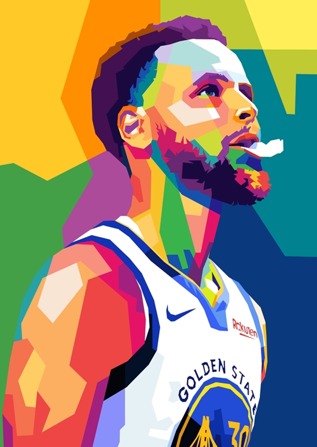 Stephen Curry Wpap Pop Art