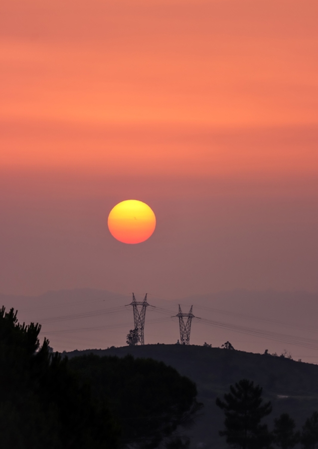Tramonto sulla montagna