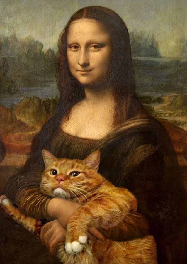 Divertida mascota de Mona Cat