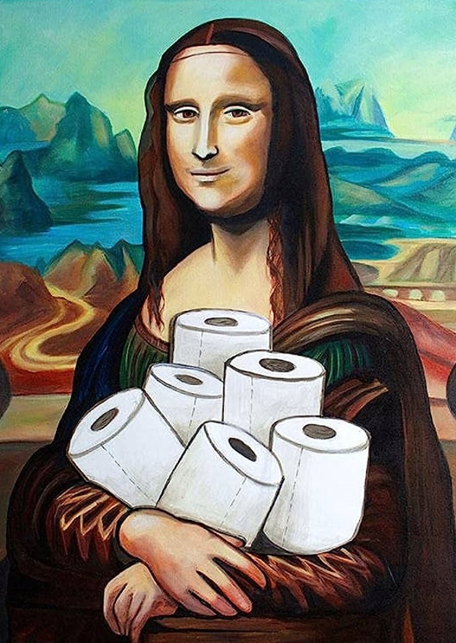 funny mona toilet paper