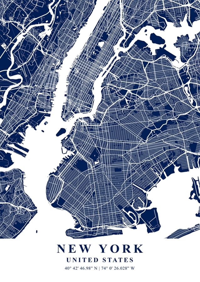 New York City Map USA