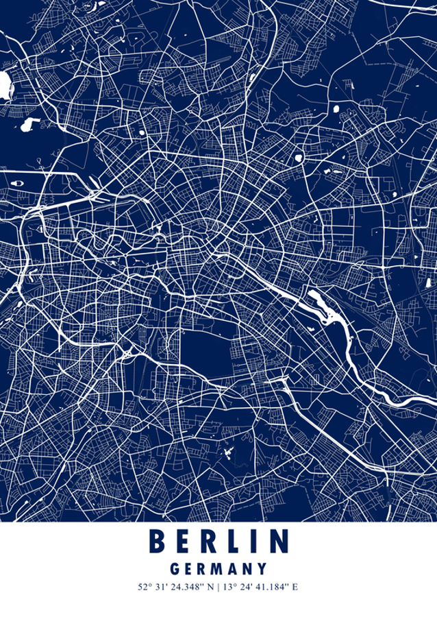 Berlin City Map Germany
