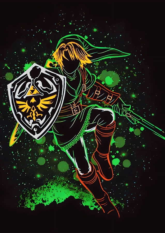 Link of Zelda - Neon