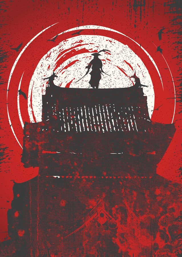 Samurai angreb fra rooftop