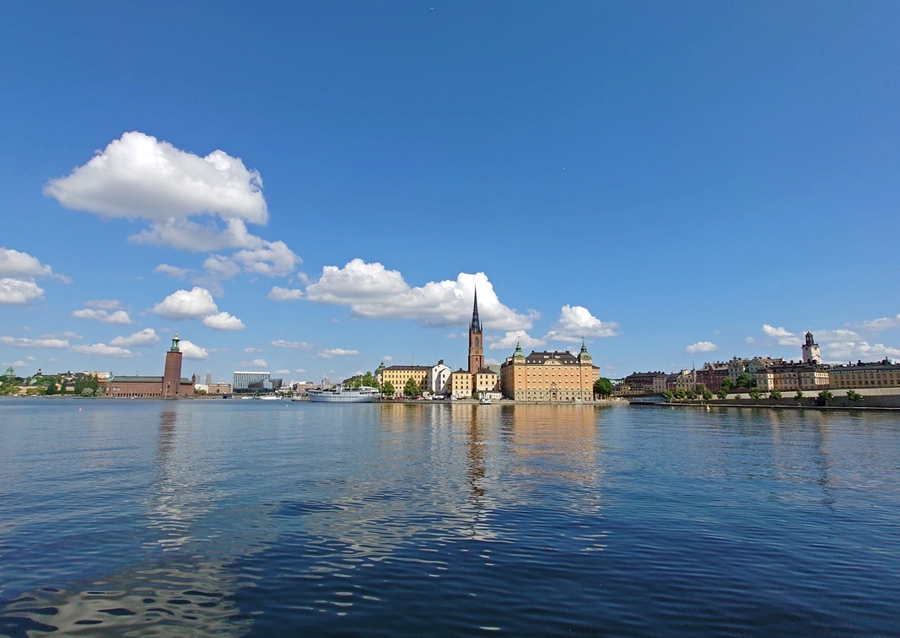 View of a summery Stockholm