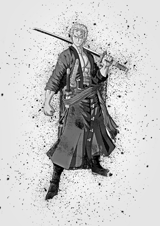 RORONOA ZORO RESKETCH ART
