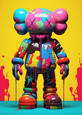 ABE　ポスター　( kaws ape パロディ 現代アート Supreme KawsSuffingPosterP_dc1f987c-