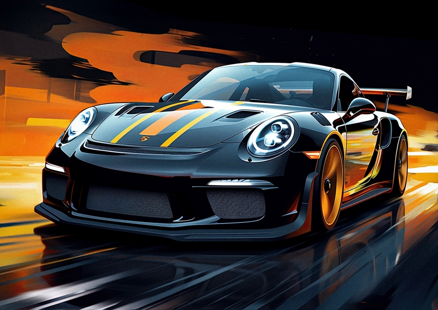 Porsche 911 GT3 RS Fire Race