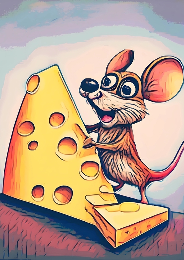 Happiness is a Piece of Cheese