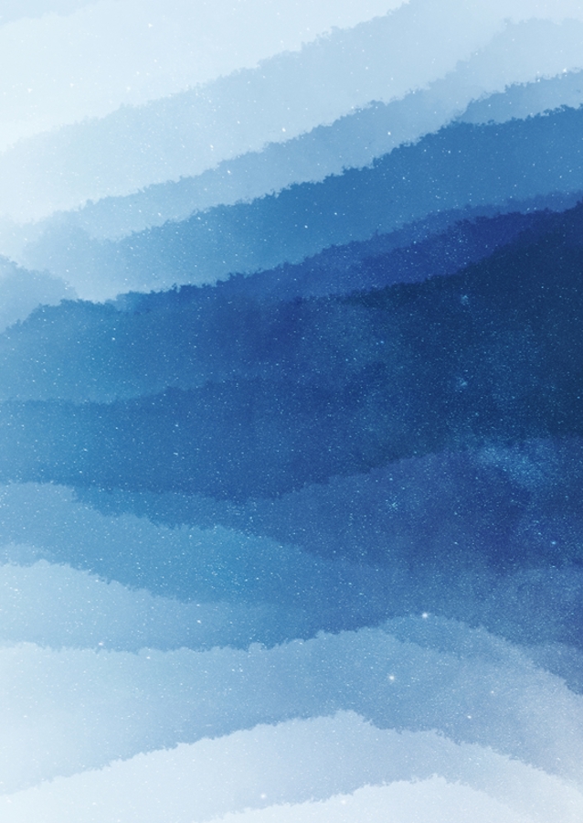 Blaue Welle abstrakte Farbe 