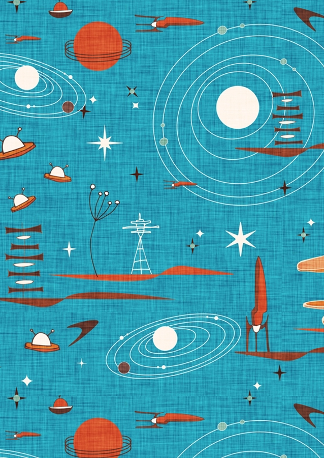 Intergalactic Space Age Blue