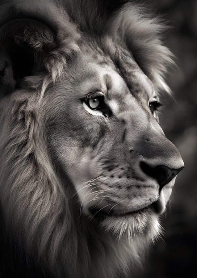 Majestätischer Löwe