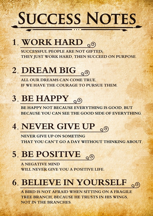 success notes