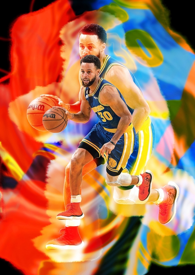 Stephen Curry driblování