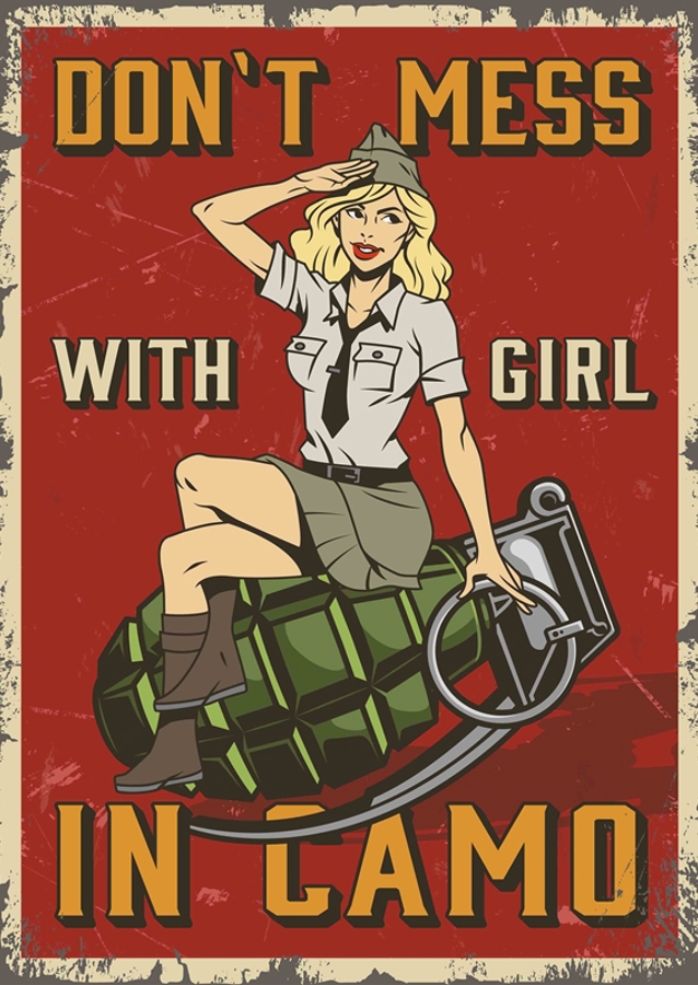 women in camo