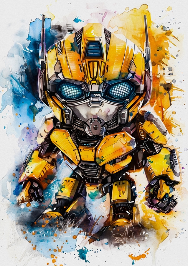 Bumblebee Watercolor