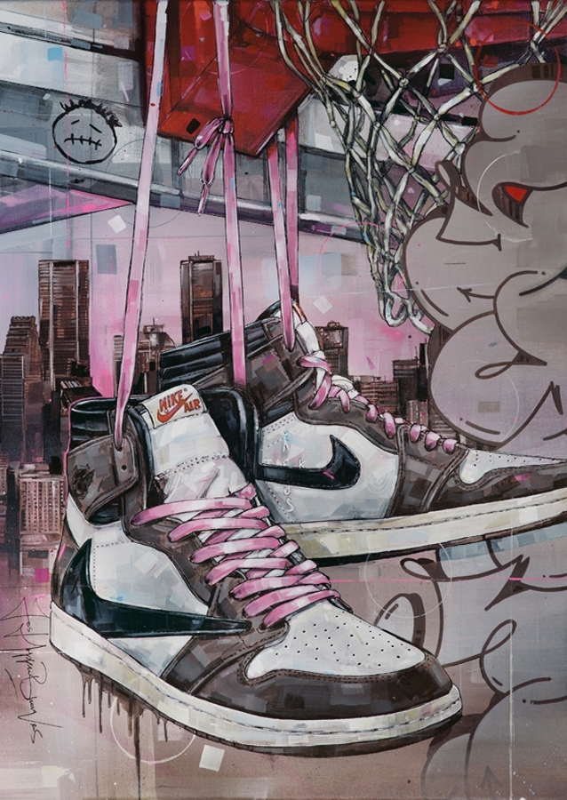 Jordan 1 Dipinto di Travis Scott