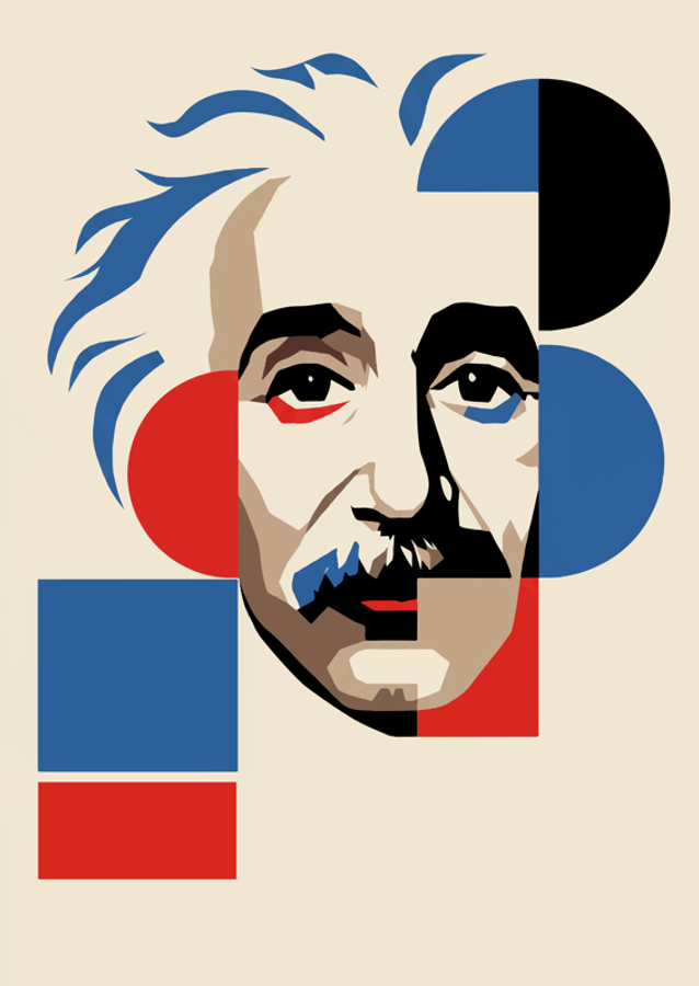 Einstein Bauhaus Abstrakt