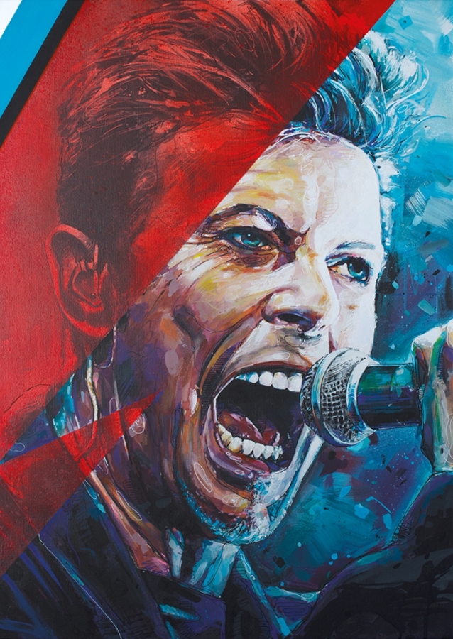 David Bowie painting.