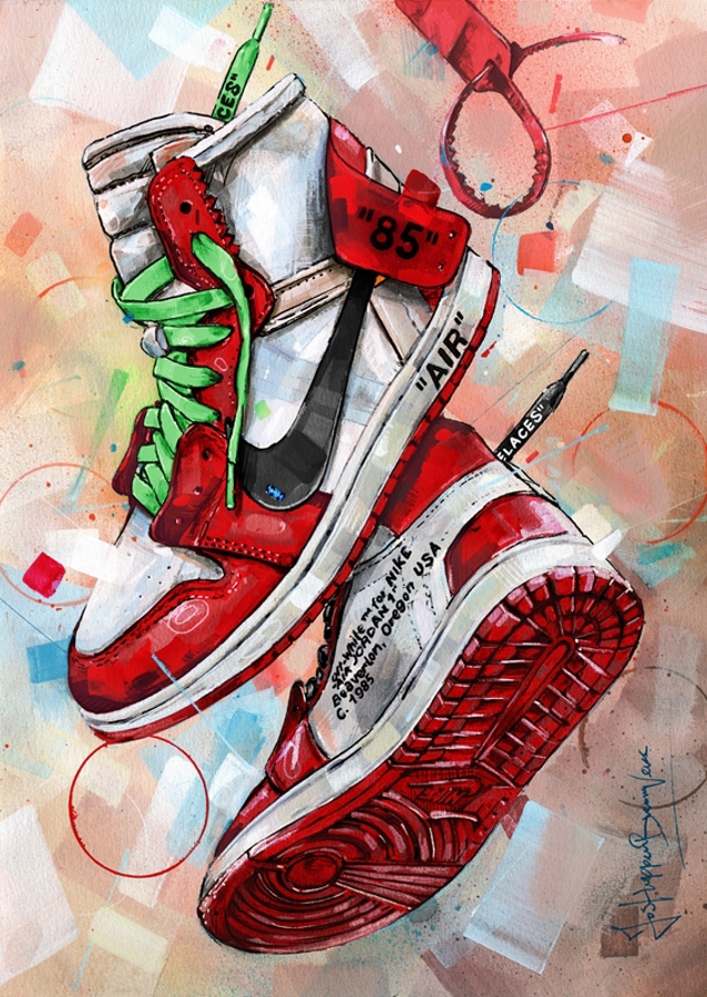 Air Jordan off-white painting